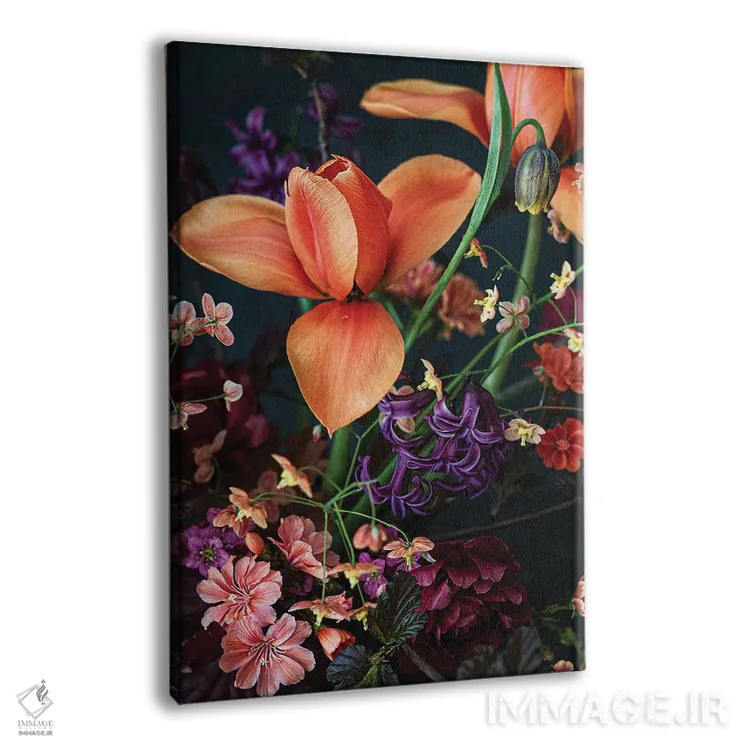 تابلو دکوراتیو اولین لاله های بهار اثر کورنلیا وبر - نمای پرسپکتیو محصول