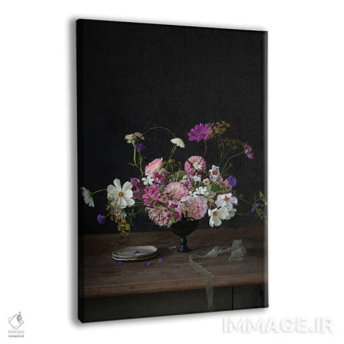 تابلو دکوراتیو جام سیاه اثر کورنلیا وبر - نمای پرسپکتیو محصول