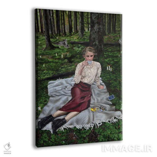 تابلو دکوراتیو طوفان در فنجان چای اثر کریستینا ریج وی - نمای پرسپکتیو محصول