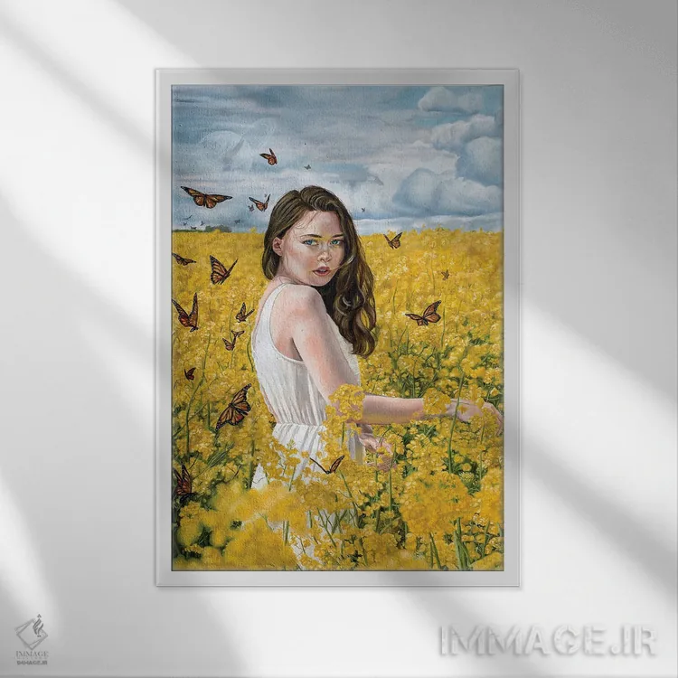 تابلو دکوراتیو هزار لقمه امید اثر کریستینا ریج وی - نمای قابدار سفید