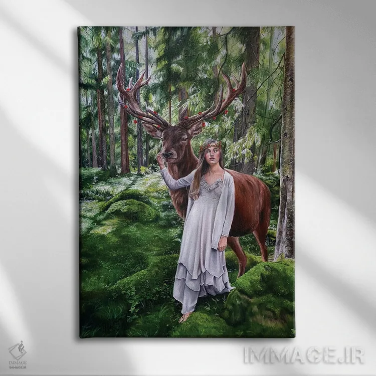 تابلو دکوراتیو نگهبانان سرزمین اثر کریستینا ریج وی - نمای روبهرو روی دیوار