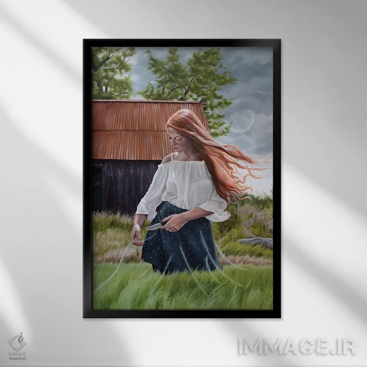 تابلو دکوراتیو رهایی اثر کریستینا ریج وی - نمای قابدار مشکی