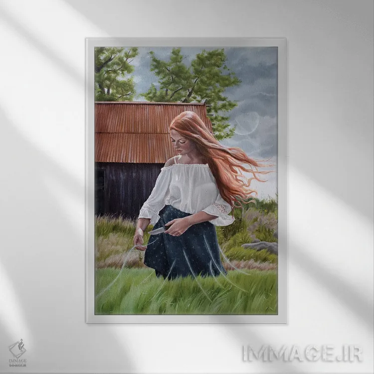 تابلو دکوراتیو رهایی اثر کریستینا ریج وی - نمای قابدار سفید