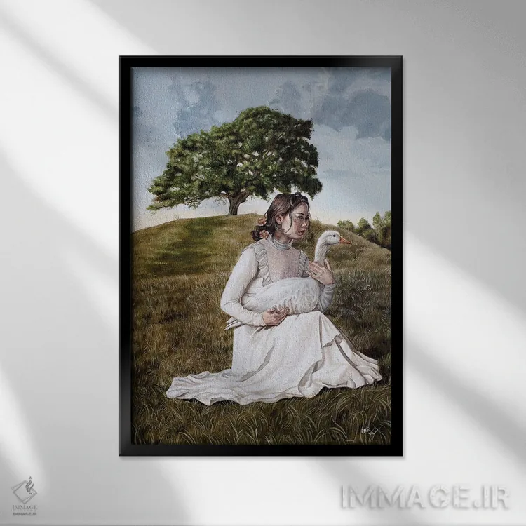 تابلو دکوراتیو سفر شگفت انگیز اثر کریستینا ریج وی - نمای قابدار مشکی