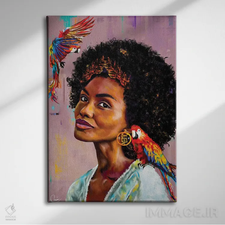 تابلو دکوراتیو لیزا اثر کریکس توور ادوین - نمای روبهرو روی دیوار