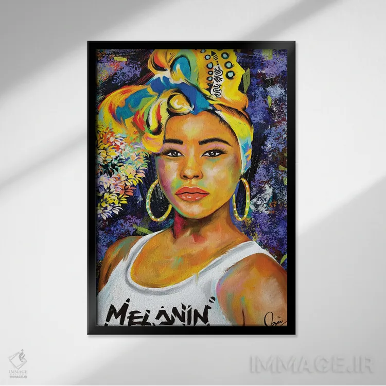 تابلو دکوراتیو پوشیده در ملانین اثر کریکس توور ادوین - نمای قابدار مشکی