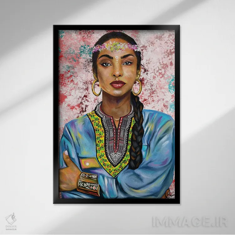 تابلو دکوراتیو شده آدو اثر کریکس توور ادوین - نمای قابدار مشکی