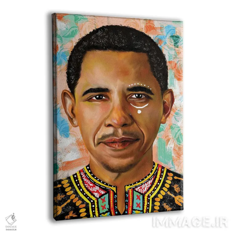 تابلو دکوراتیو باراک اوباما اثر کریکس توور ادوین - نمای پرسپکتیو محصول