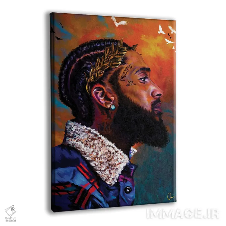 تابلو دکوراتیو نیپسی هاسل اثر کریکس توور ادوین - نمای پرسپکتیو محصول