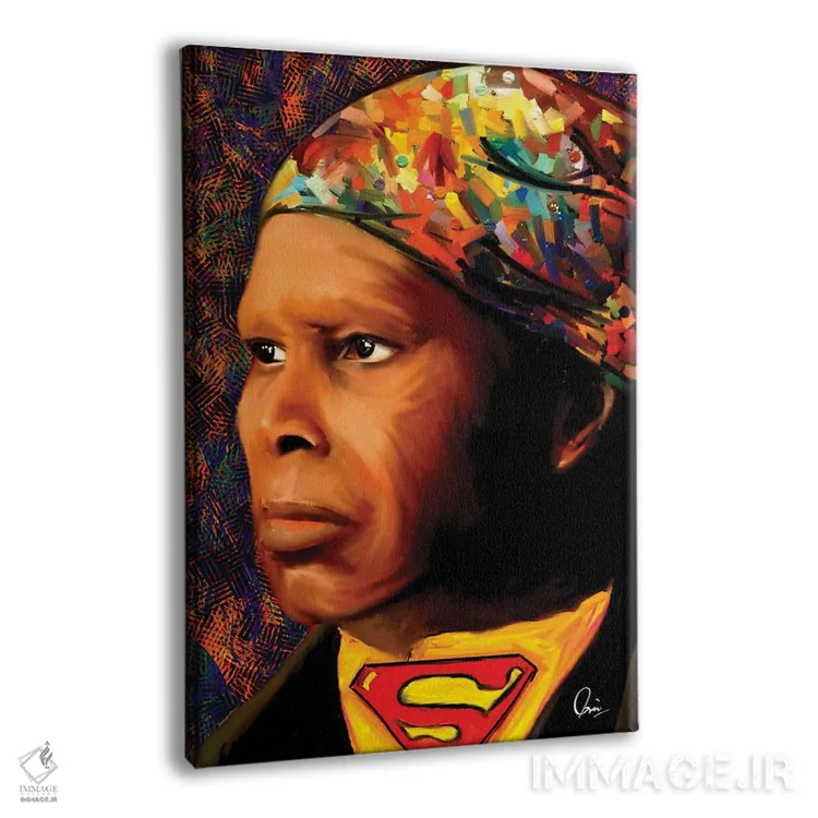 تابلو دکوراتیو هریت تابمن ابرقهرمان اثر کریکس توور ادوین - نمای پرسپکتیو محصول
