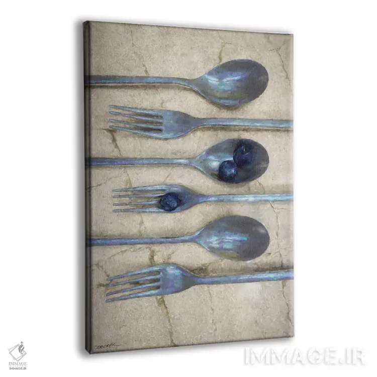 تابلو دکوراتیو آشپزی ۱ اثر سینتیا دکر - نمای پرسپکتیو محصول