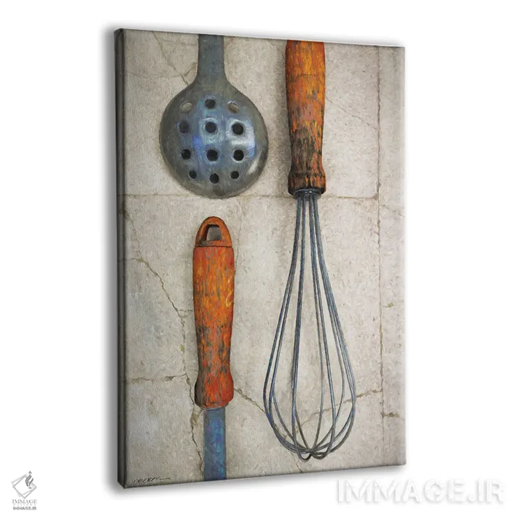 تابلو دکوراتیو آشپزی ۲ اثر سینتیا دکر - نمای پرسپکتیو محصول