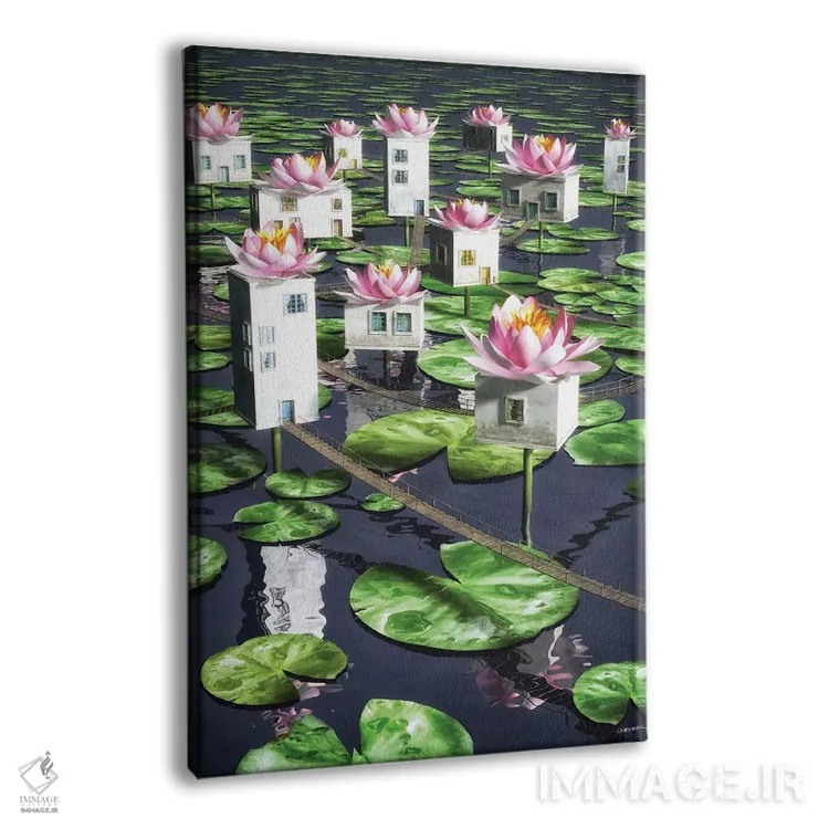 تابلو دکوراتیو ارتباطات اثر سینتیا دکر - نمای پرسپکتیو محصول