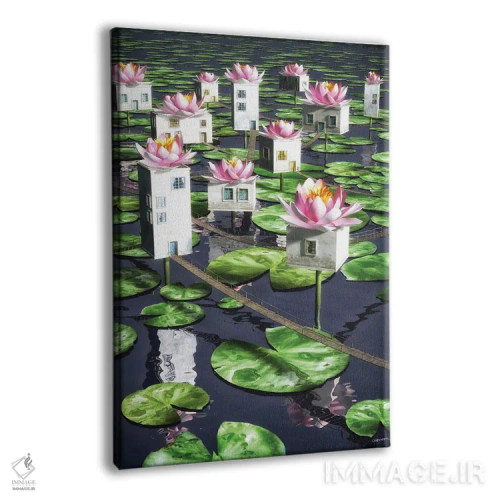 تابلو دکوراتیو ارتباطات اثر سینتیا دکر - نمای پرسپکتیو محصول