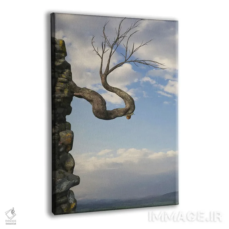 تابلو دکوراتیو معتاد به آدرنالین اثر سینتیا دکر - نمای پرسپکتیو محصول