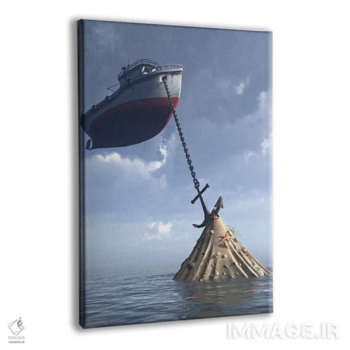 تابلو دکوراتیو حوضچه خشکی اثر سینتیا دکر - نمای پرسپکتیو محصول