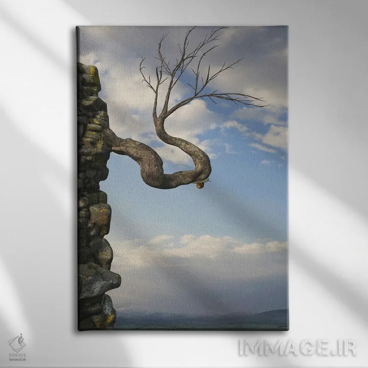 تابلو دکوراتیو معتاد به آدرنالین اثر سینتیا دکر - نمای روبهرو روی دیوار
