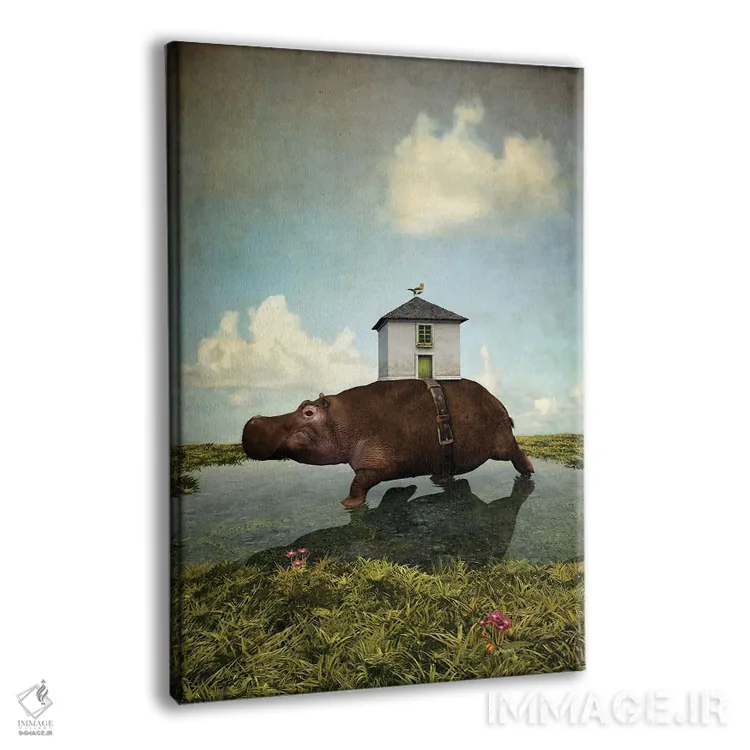 تابلو دکوراتیو هیپوی خانگی اثر سینتیا دکر - نمای پرسپکتیو محصول