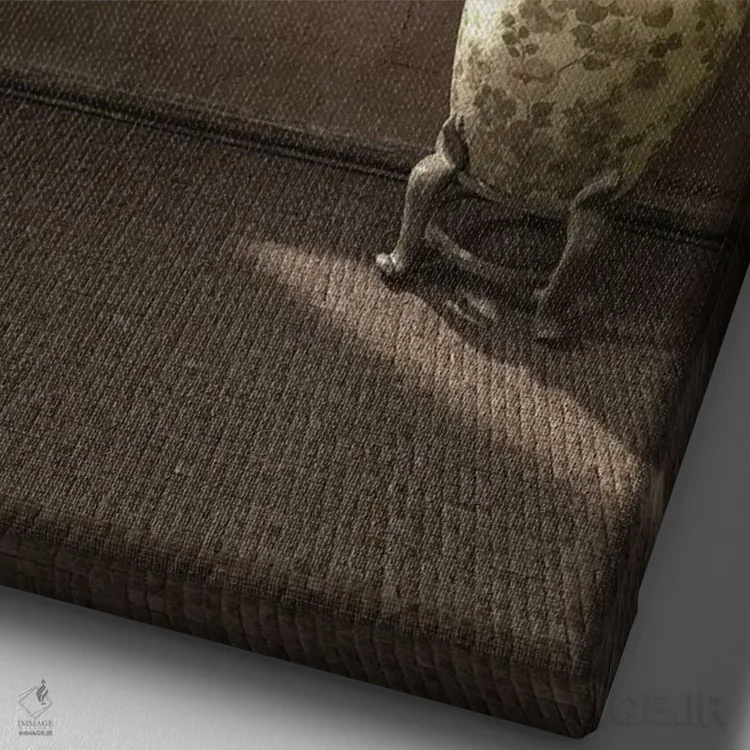 تابلو دکوراتیو هایکو اثر سینتیا دکر - نمای نزدیک بافت بوم