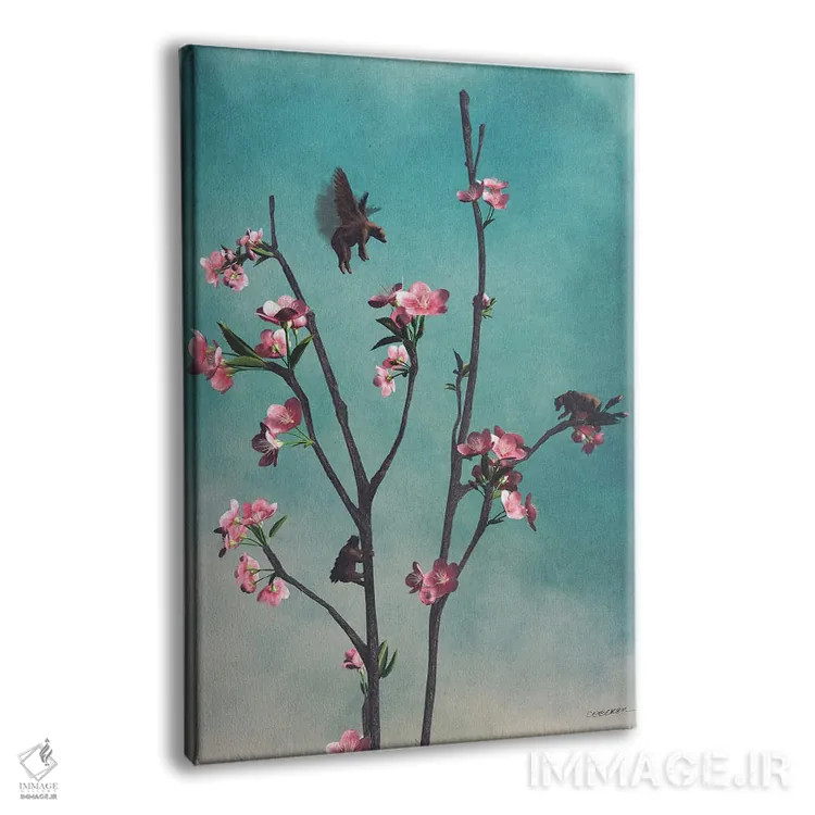 تابلو دکوراتیو خرس های وزوزی اثر سینتیا دکر - نمای پرسپکتیو محصول