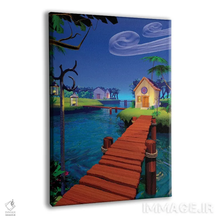 تابلو دکوراتیو تالاب اثر سینتیا دکر - نمای پرسپکتیو محصول