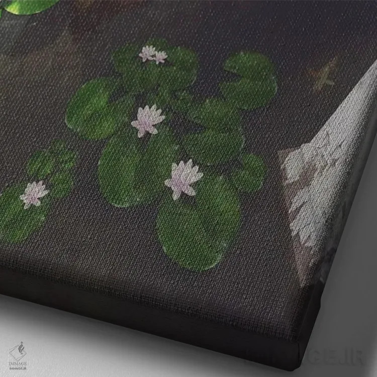 تابلو دکوراتیو دوست دارم آنچه با اینجا انجام دادی! اثر سینتیا دکر - نمای نزدیک بافت بوم