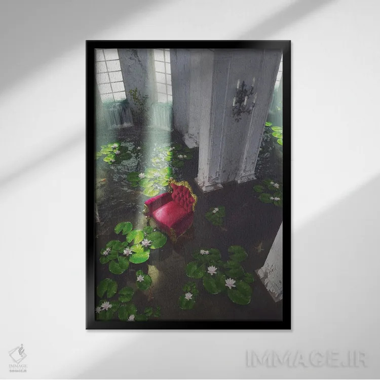 تابلو دکوراتیو دوست دارم آنچه با اینجا انجام دادی! اثر سینتیا دکر - نمای قابدار مشکی