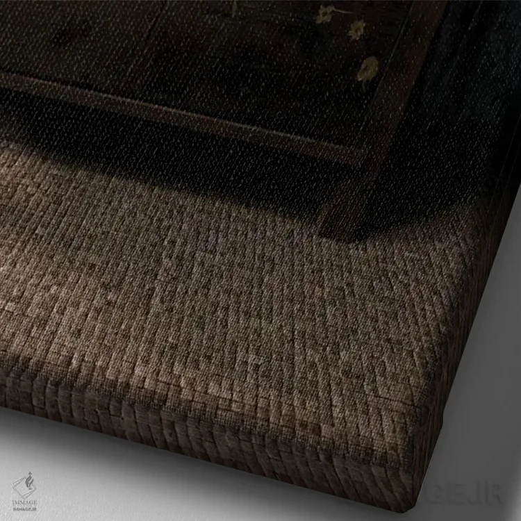 تابلو دکوراتیو سنریو اثر سینتیا دکر - نمای نزدیک بافت بوم