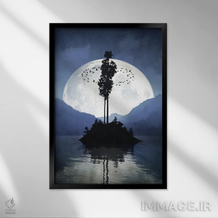 تابلو دکوراتیو نگهبان اثر سینتیا دکر - نمای قابدار مشکی