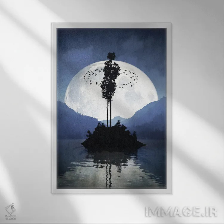 تابلو دکوراتیو نگهبان اثر سینتیا دکر - نمای قابدار سفید