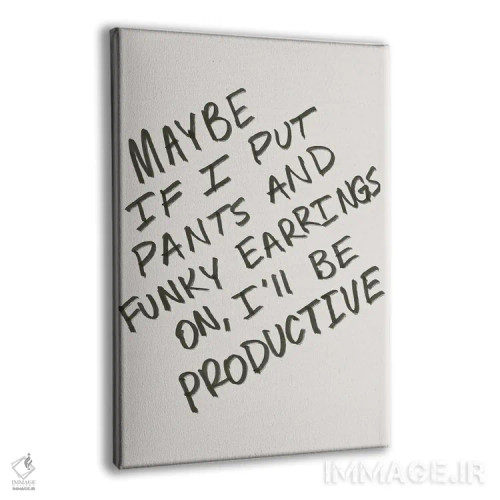 تابلو مینیمال کار از خانه اثر کروموآی - نمای پرسپکتیو محصول