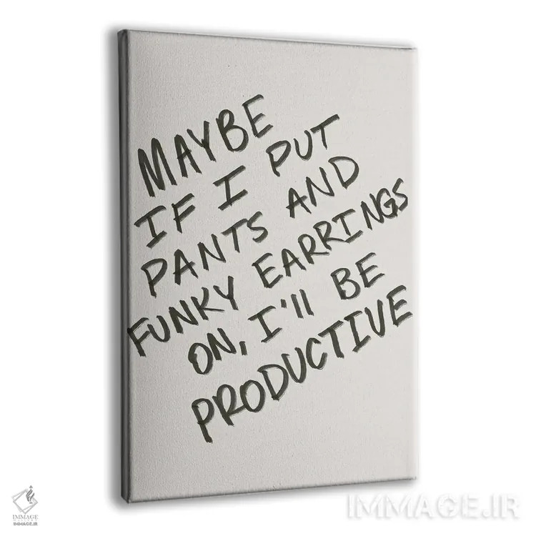 تابلو مینیمال کار از خانه اثر کروموآی - نمای پرسپکتیو محصول