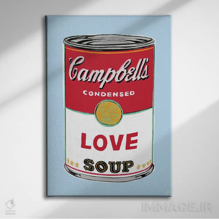 تابلو دکوراتیو سوپ عشق اثر کروموآی - نمای روبهرو روی دیوار