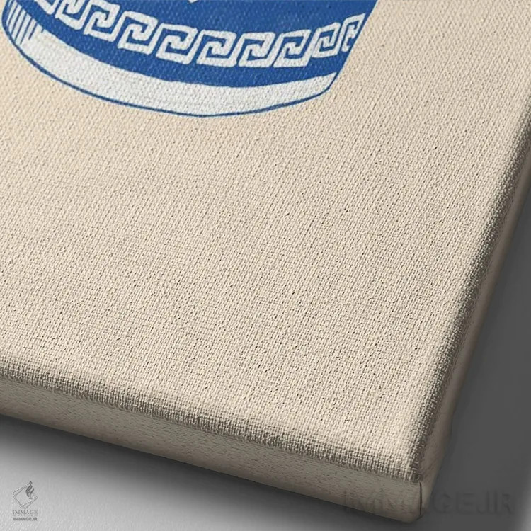 تابلو مینیمال همه چیز درست خواهد شد اثر کروموآی - نمای نزدیک بافت بوم