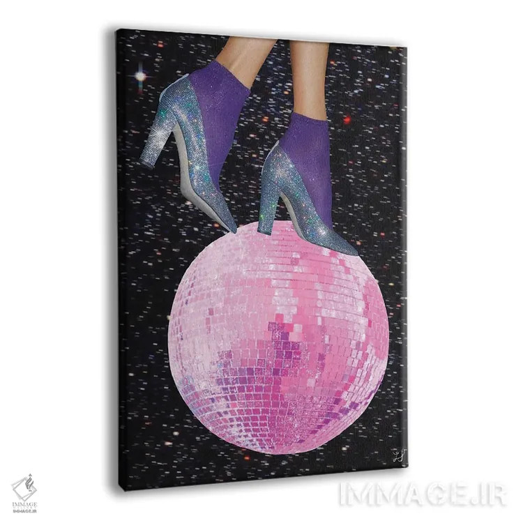 تابلو دکوراتیو رقصیدن زیر نور ماه اثر کروموآی - نمای پرسپکتیو محصول