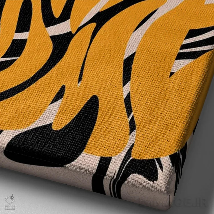 تابلو دکوراتیو بهترین ها هنوز نیامده اند اثر کروموآی - نمای نزدیک بافت بوم