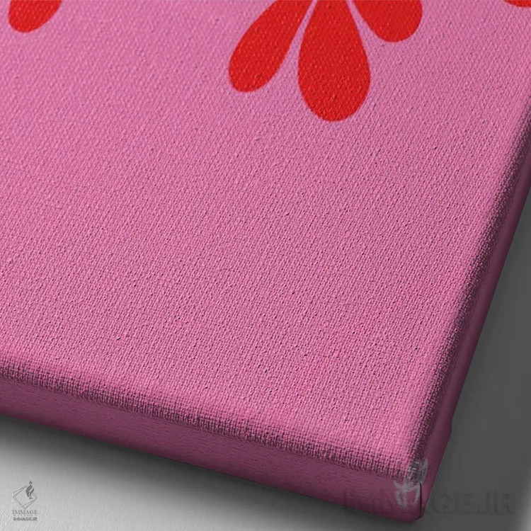 تابلو مینیمال کسی که به رویاهایش ایمان دارد اثر کروموآی - نمای نزدیک بافت بوم