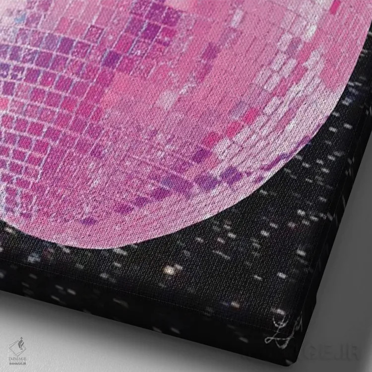 تابلو دکوراتیو رقصیدن زیر نور ماه اثر کروموآی - نمای نزدیک بافت بوم