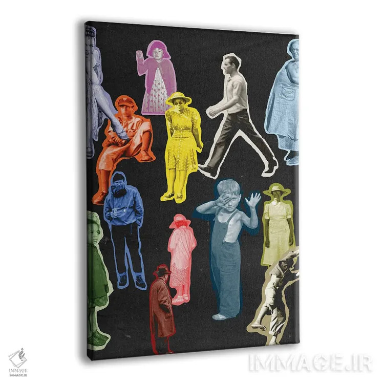 تابلو دکوراتیو در حال عبور اثر کروموآی - نمای پرسپکتیو محصول