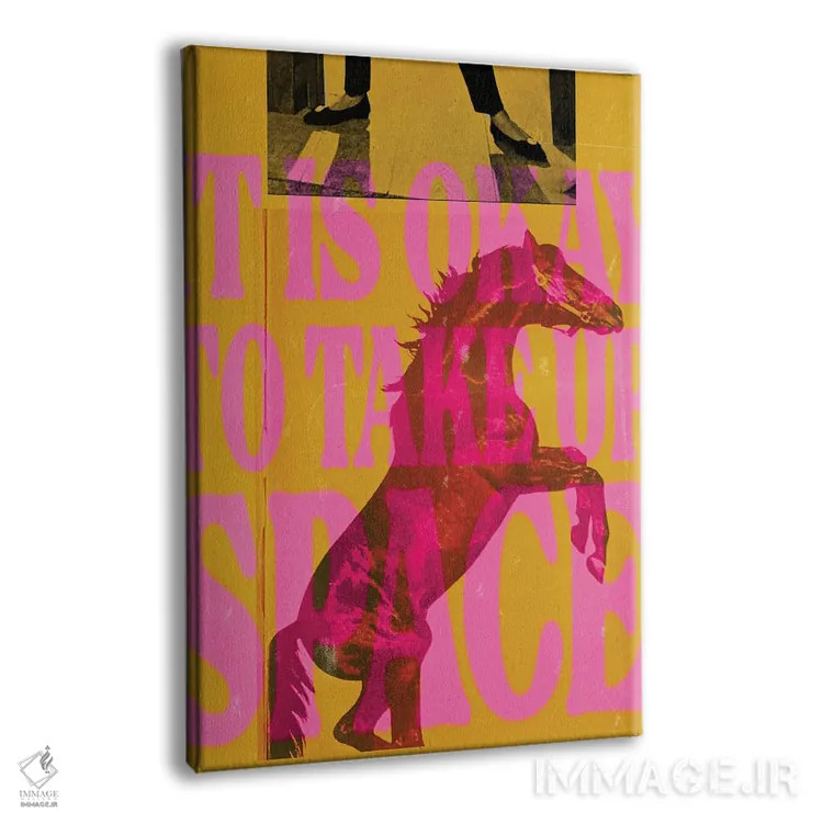 تابلو دکوراتیو جای خودت را بگیر اثر کروموآی - نمای پرسپکتیو محصول