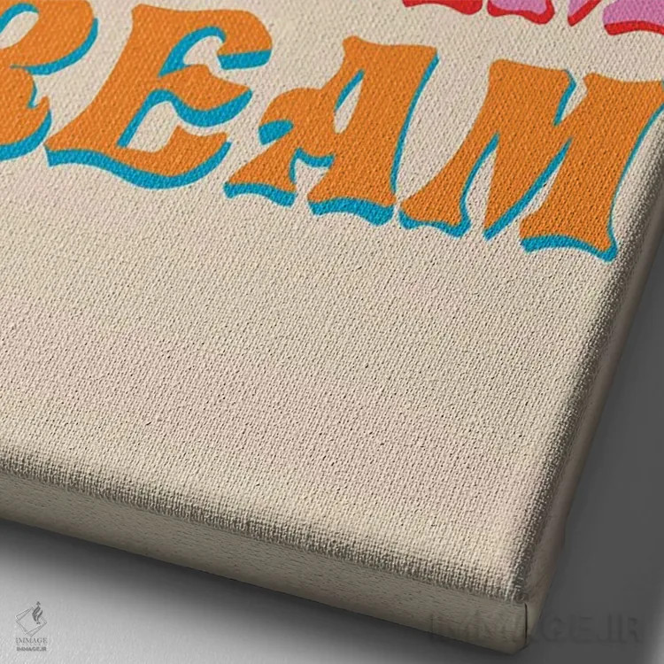 تابلو دکوراتیو رویای اورلی اثر کروموآی - نمای نزدیک بافت بوم