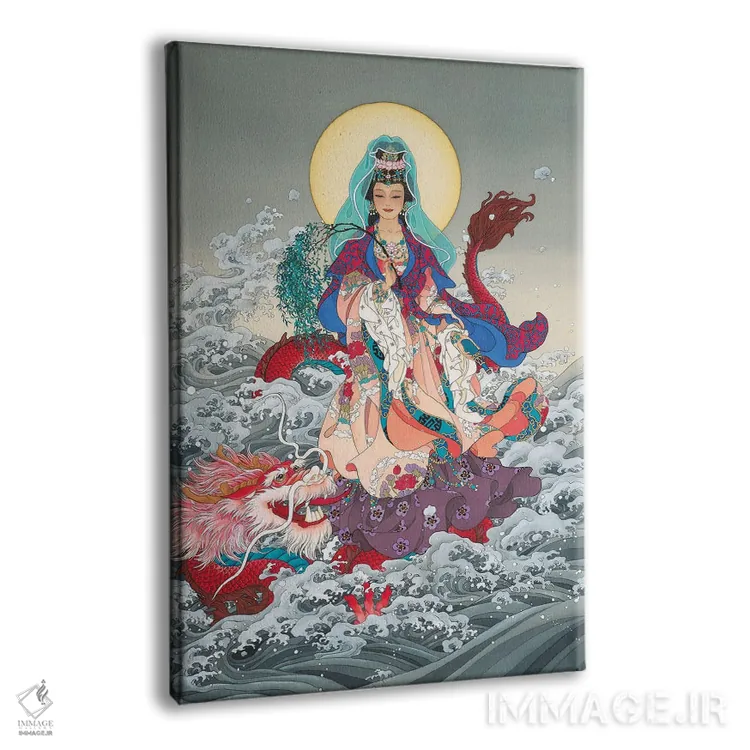 تابلو دکوراتیو کوان یین اثر کارولین آر یانگ - نمای پرسپکتیو محصول