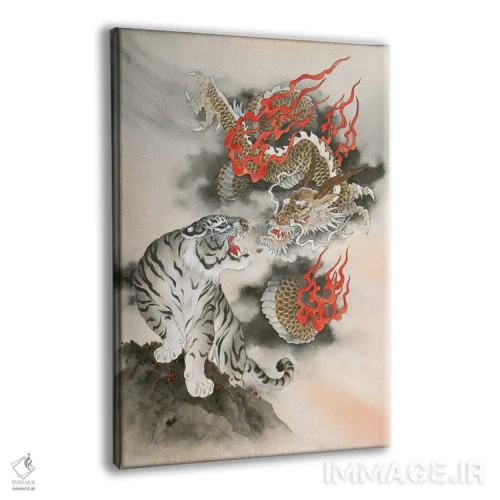 تابلو دکوراتیو نگهبانان شرق و غرب اثر کارولین آر یانگ - نمای پرسپکتیو محصول