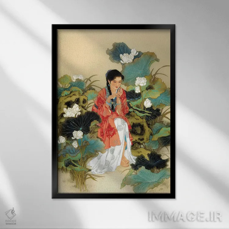 تابلو دکوراتیو دنبال قلبم برو اثر کارولین آر یانگ - نمای قابدار مشکی