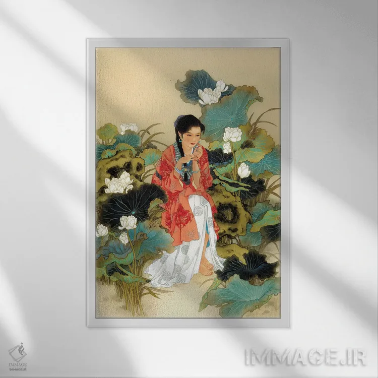 تابلو دکوراتیو دنبال قلبم برو اثر کارولین آر یانگ - نمای قابدار سفید