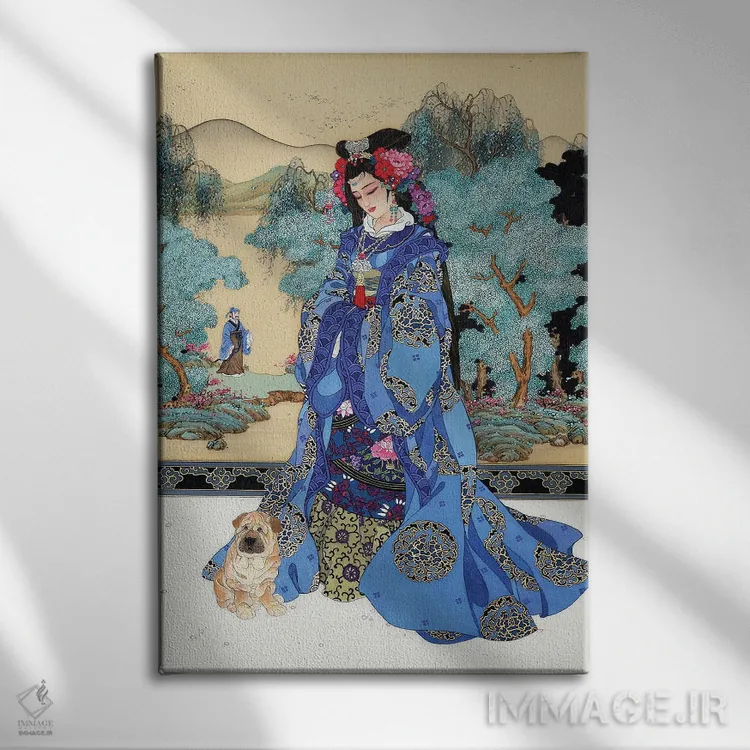 تابلو دکوراتیو بانوی دلاور اثر کارولین آر یانگ - نمای روبهرو روی دیوار