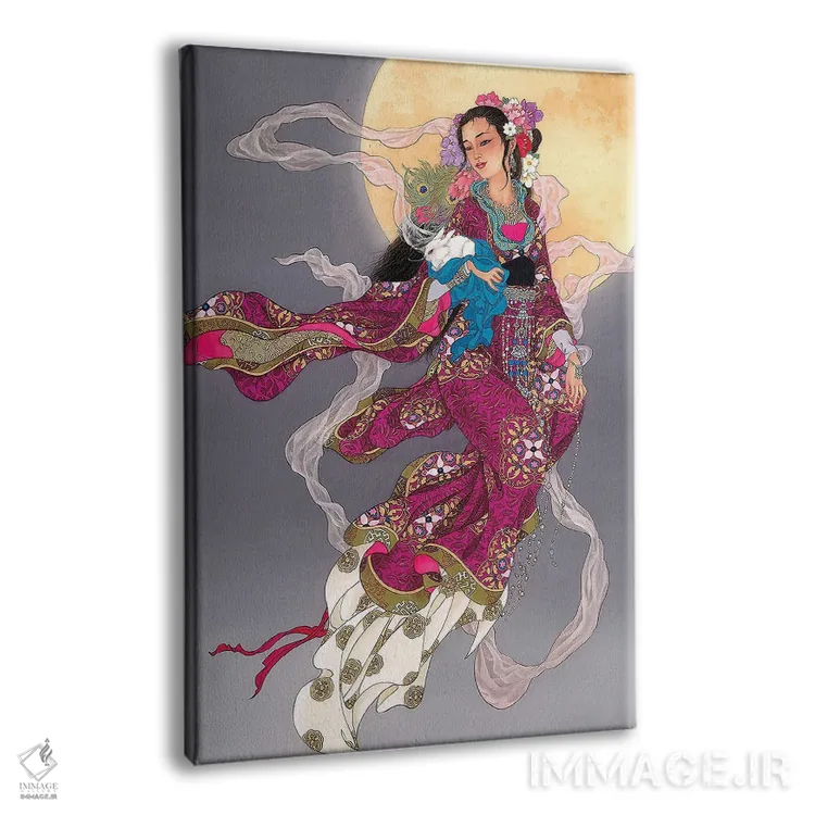 تابلو دکوراتیو طلوع ماه اثر کارولین آر یانگ - نمای پرسپکتیو محصول