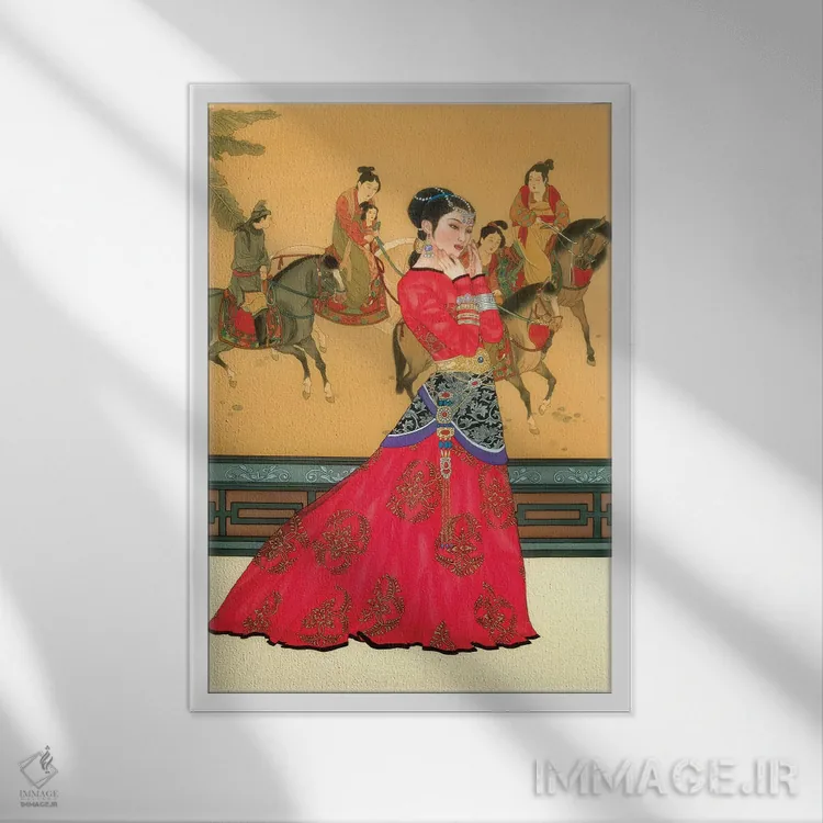 تابلو دکوراتیو لی وا اثر کارولین آر یانگ - نمای قابدار سفید