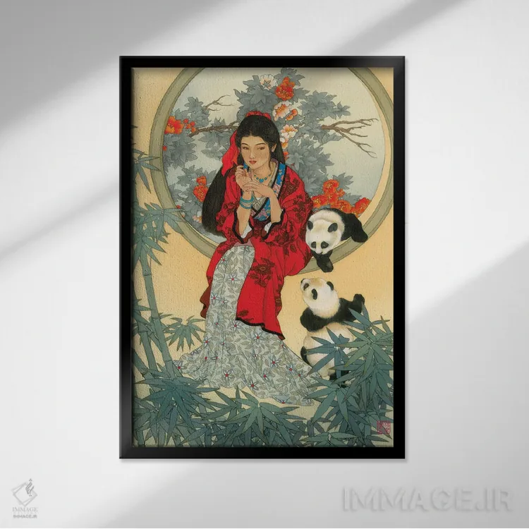 تابلو دکوراتیو پادشاهی اسرارآمیز اثر کارولین آر یانگ - نمای قابدار مشکی