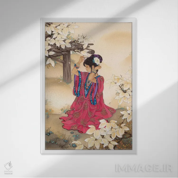 تابلو مدرن کمال اثر کارولین آر یانگ - نمای قابدار سفید